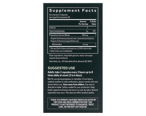 Gaia Herbs, Echinacea Supreme, 60 Vegan Liquid Phyto-Caps Gaia Herbs, Echinacea Supreme, 60 Vegan Liquid Phyto-Caps