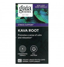 Gaia Herbs, Kava Root, 60 Vegan Liquid Phyto-Caps