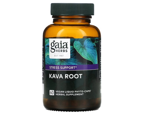 Gaia Herbs, Kava Root, 60 Vegan Liquid Phyto-Caps Gaia Herbs, Kava Root, 60 Vegan Liquid Phyto-Caps