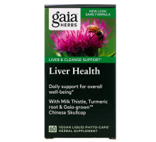 Gaia Herbs Здоровье Печени 60 овощных жидких фито-капсул