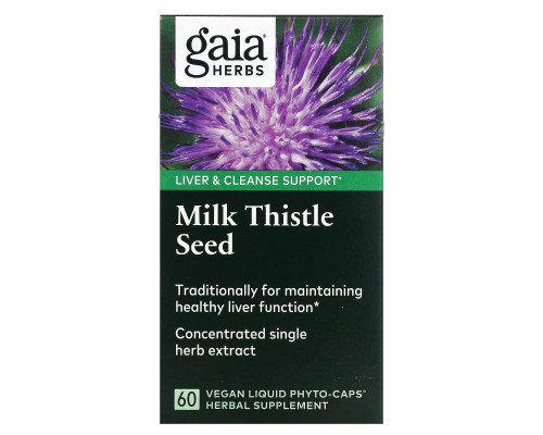Gaia Herbs Milk Thistle Seed 60 Vegetarian Liquid Phyto-Caps Gaia Herbs Milk Thistle Seed 60 Vegetarian Liquid Phyto-Caps