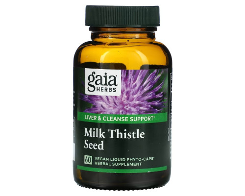 Gaia Herbs Milk Thistle Seed 60 Vegetarian Liquid Phyto-Caps Gaia Herbs Milk Thistle Seed 60 Vegetarian Liquid Phyto-Caps