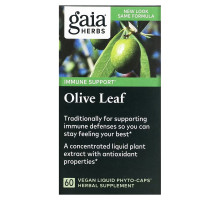 Gaia Herbs, Оливковые листья, 60 вегетарианских фито-капсул