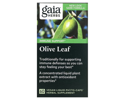 Gaia Herbs, Оливковые листья, 60 вегетарианских фито-капсул Gaia Herbs, Оливковые листья, 60 вегетарианских фито-капсул