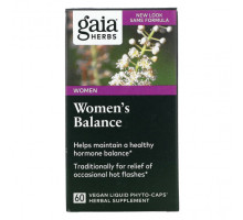 Женское здоровье Gaia Herbs, Women's Balance, 60 веганских жидких фитокапсул