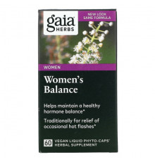 Женское здоровье Gaia Herbs, Women's Balance, 60 веганских жидких фитокапсул