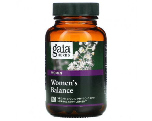 Женское здоровье Gaia Herbs, Women's Balance, 60 веганских жидких фитокапсул Женское здоровье Gaia Herbs, Women's Balance, 60 веганских жидких фитокапсул