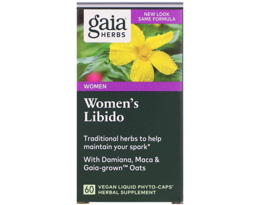 Gaia Herbs Women's Libido 60 вегетарианских фитокапсул Gaia Herbs Women's Libido 60 вегетарианских фитокапсул