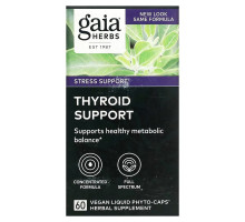 Gaia Herbs, Thyroid Support, 60 Vegan Liquid Phyto-Caps