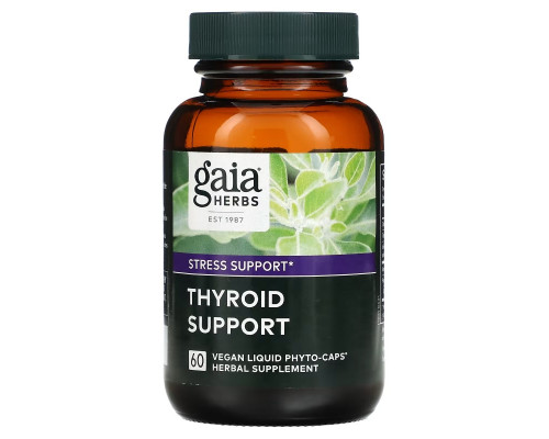 Gaia Herbs, Thyroid Support, 60 Vegan Liquid Phyto-Caps Gaia Herbs, Thyroid Support, 60 Vegan Liquid Phyto-Caps