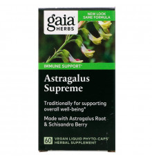 Gaia Herbs DailyWellness астрагал 60 вегетарианских жидких фито-капсул