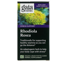 Gaia Herbs Родиола розовая 60 овощных жидких фитокапсул