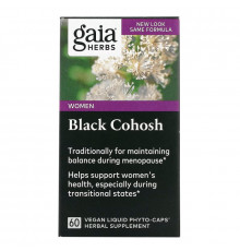 Gaia Herbs, Black Cohosh, 60 Vegan Liquid Phyto-Caps