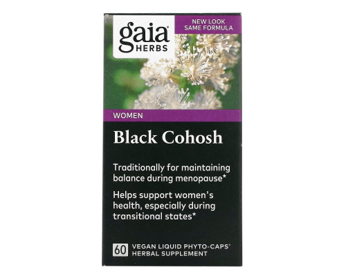 Gaia Herbs, Black Cohosh, 60 Vegan Liquid Phyto-Caps Gaia Herbs, Black Cohosh, 60 Vegan Liquid Phyto-Caps
