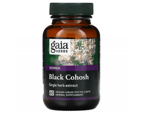 Gaia Herbs, Black Cohosh, 60 Vegan Liquid Phyto-Caps Gaia Herbs, Black Cohosh, 60 Vegan Liquid Phyto-Caps