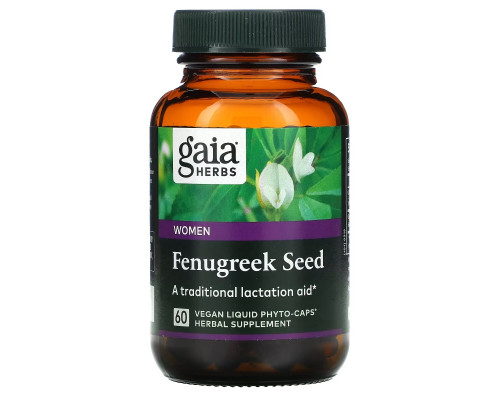 Gaia Herbs, Семена пажитника для женщин, 60 веганских жидких фитокапсул Gaia Herbs, Семена пажитника для женщин, 60 веганских жидких фитокапсул