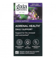 Gaia Herbs Adrenal Health 60 Veggie Liquid Phyto-Caps