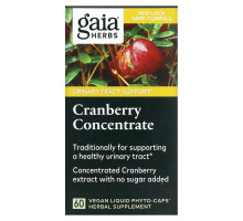 Gaia Herbs Клюквенный концентрат 60 вегетарианских жидких фито-капсул