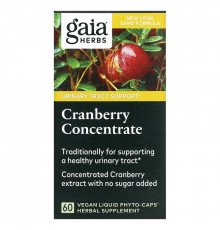Gaia Herbs Клюквенный концентрат 60 вегетарианских жидких фито-капсул