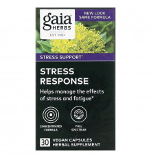 Gaia Herbs Stress Response 30 Vegetarian Liquid Phyto-Caps