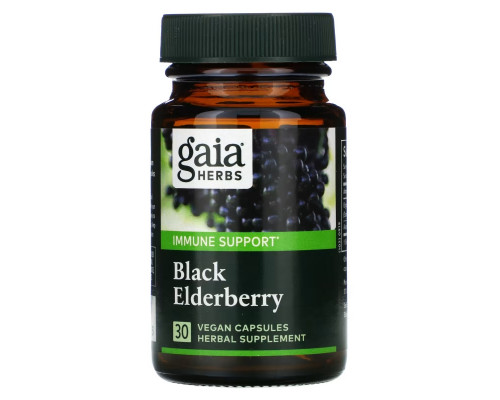 Gaia Herbs Черная бузина 30 жидких капсул Gaia Herbs Черная бузина 30 жидких капсул