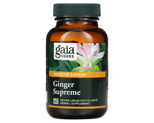 Gaia Herbs DailyWellness имбирь максимальный 60 вегетарианских жидких фито-капсул Gaia Herbs DailyWellness имбирь максимальный 60 вегетарианских жидких фито-капсул