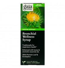 Gaia Herbs Быстрое облегчение травяной сироп для здоровья бронхов 5.4 жидких унций (160 мл)