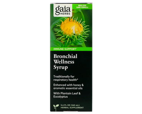 Gaia Herbs Быстрое облегчение травяной сироп для здоровья бронхов 5.4 жидких унций (160 мл) Gaia Herbs Быстрое облегчение травяной сироп для здоровья бронхов 5.4 жидких унций (160 мл)