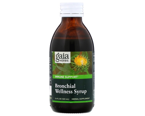 Gaia Herbs Быстрое облегчение травяной сироп для здоровья бронхов 5.4 жидких унций (160 мл) Gaia Herbs Быстрое облегчение травяной сироп для здоровья бронхов 5.4 жидких унций (160 мл)