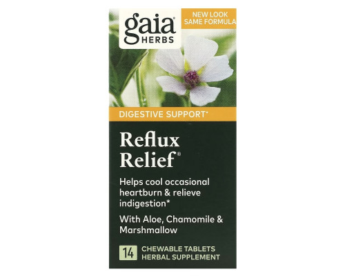 Gaia Herbs, RapidRelief, избавление от рефлюкса, 15 жевательных таблеток Gaia Herbs, RapidRelief, избавление от рефлюкса, 15 жевательных таблеток