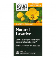 Gaia Herbs, Natural Laxative, 90 Tablets