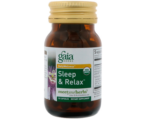 Gaia Herbs Быстрое облегчение для расслабления и сна 50 капсул Gaia Herbs Быстрое облегчение для расслабления и сна 50 капсул