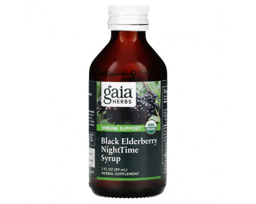 От гриппа и простуды Gaia Herbs, Ночной сироп из черной бузины, 89 мл (3 жидк. Унции) От гриппа и простуды Gaia Herbs, Ночной сироп из черной бузины, 89 мл (3 жидк. Унции)