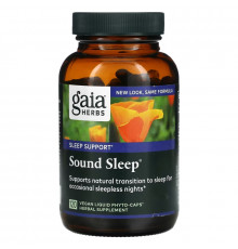 Gaia Herbs, Sound Sleep, 120 Vegan Liquid Phyto-Caps