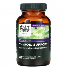 Gaia Herbs Средство для поддержки щитовидной железы 120 вегетарианских жидких фито-капсул
