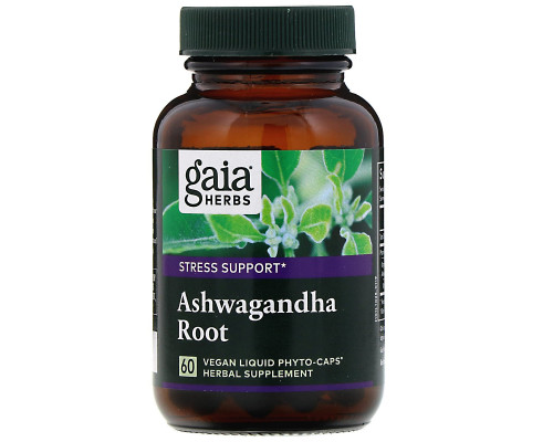 Gaia Herbs Отдельные травы Корень ашвагандхи 60 вегетарианских жидких фито-капсул Gaia Herbs Отдельные травы Корень ашвагандхи 60 вегетарианских жидких фито-капсул