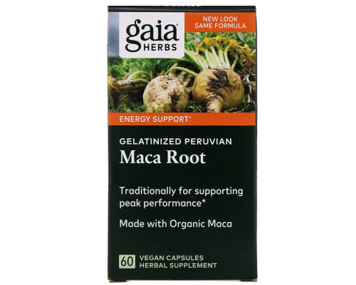 Gaia Herbs Корень маки 60 растительных капсул Gaia Herbs Корень маки 60 растительных капсул