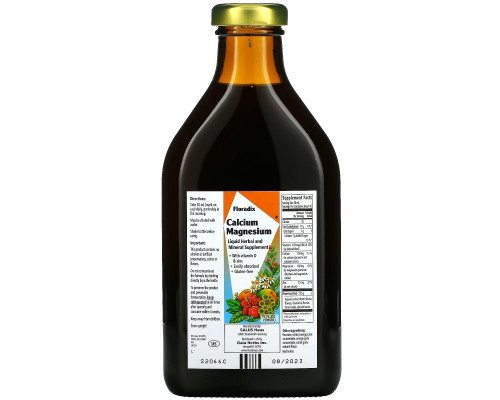 Gaia Herbs, Floradix, Calcium Magnesium with Vitamin D & Zinc, 17 fl oz (500 ml) Gaia Herbs, Floradix, Calcium Magnesium with Vitamin D & Zinc, 17 fl oz (500 ml)