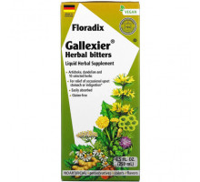 Растительные экстракты и настойки Gaia Herbs, Floradix, Gallexier, травяная добавка в виде жидкого экстракта, 250 мл (8,5 жидк. унции)