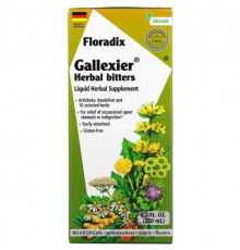 Растительные экстракты и настойки Gaia Herbs, Floradix, Gallexier, травяная добавка в виде жидкого экстракта, 250 мл (8,5 жидк. унции)