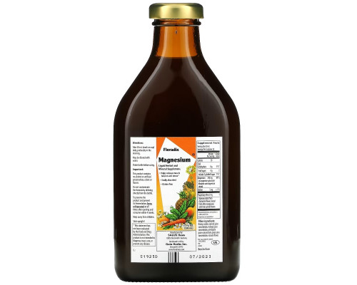 Gaia Herbs, Floradix, Magnesium, 17 fl oz (500 ml) Gaia Herbs, Floradix, Magnesium, 17 fl oz (500 ml)