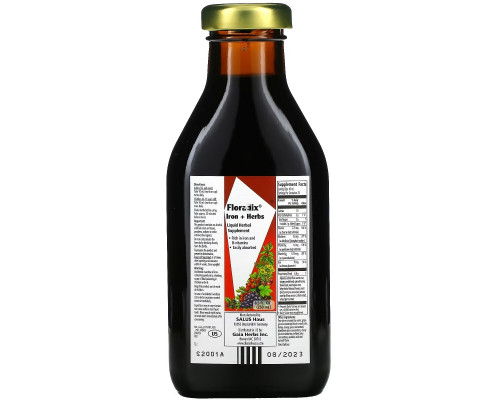 Gaia Herbs, Floradix, Iron + Herbs, Liquid Herbal Supplement, 8.5 fl oz (250 ml) Gaia Herbs, Floradix, Iron + Herbs, Liquid Herbal Supplement, 8.5 fl oz (250 ml)