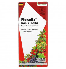 Gaia Herbs, Floradix, Iron + Herbs, 23 fl oz (700 ml)