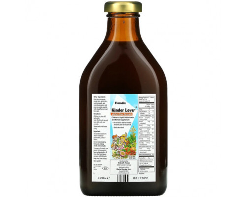 Детское здоровье Gaia Herbs, Floradix, Kinder Love, жидкая мультивитаминная и травяная добавка для детей, без глютена, 500 мл (17 жидк. Унций) Детское здоровье Gaia Herbs, Floradix, Kinder Love, жидкая мультивитаминная и травяная добавка для детей, без глютена, 500 мл (17 жидк. Унций)