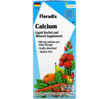 Gaia Herbs, Floradix, Calcium, 200 mg, 8.5 fl oz (250 ml)