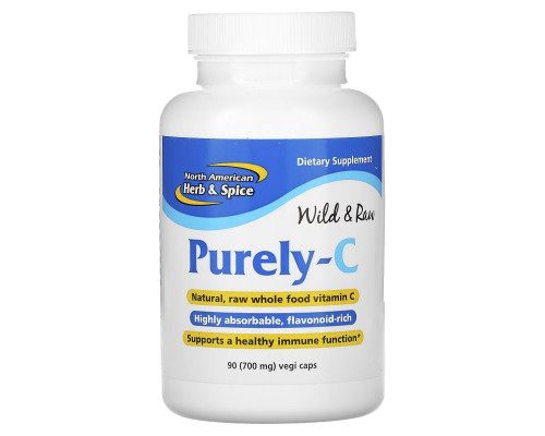 North American Herb & Spice Co., Purely-C, 700 mg, 90 Vegicaps North American Herb & Spice Co., Purely-C, 700 mg, 90 Vegicaps