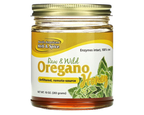 North American Herb & Spice Co., Дикий мед с орегано, 9,40 унций (266 г) North American Herb & Spice Co., Дикий мед с орегано, 9,40 унций (266 г)