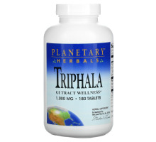 Planetary Herbals, Трифала, здоровье желудочно-кишечного тракта, 1,000 мг, 180 таблеток