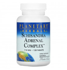 Planetary Herbals, Schisandra Adrenal Complex, 710 мг, 120 таблеток