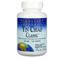 Растительные экстракты и настойки Planetary Herbals, Yin Chiao Classic, 450 мг, 120 таблеток